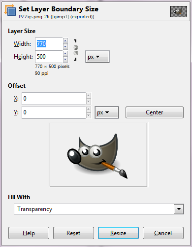 Apply transparency to background using GIMP – KaraNoKara